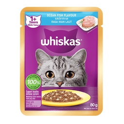 Gói Thức Ăn Ướt WHISKAS® Adult 1+ Vị Cá Biển Cho Mèo Trưởng Thành image
