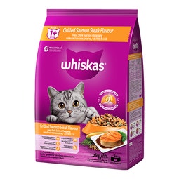 WHISKAS® Adult Vị Bít Tết Cá Hồi Nướng Cho Mèo Trưởng Thành image